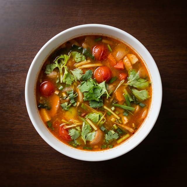 Tom Yum Soup Hot Pot.